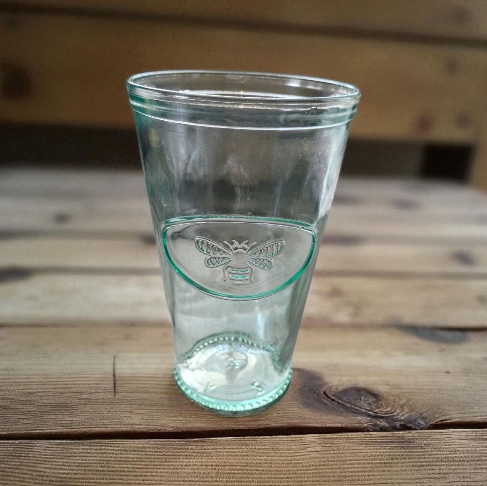 Amici Home Glass Tumbler Firefly Beer - l6 Oz Farmhouse Pint Lime Glass